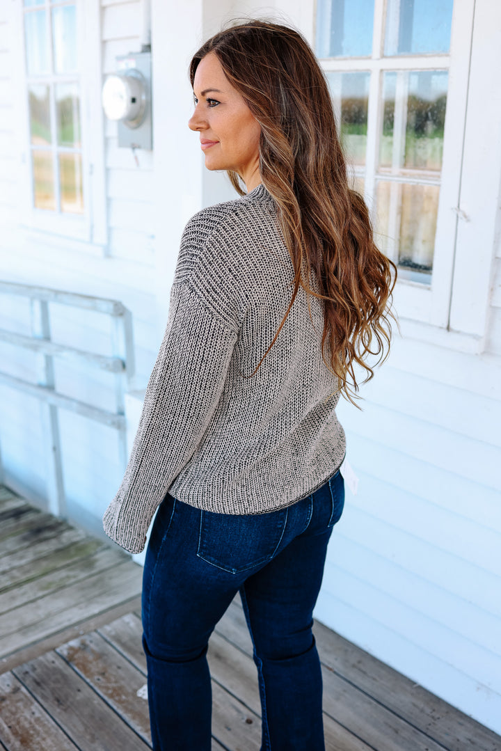 Nora Chunky Acid Wash Sweater