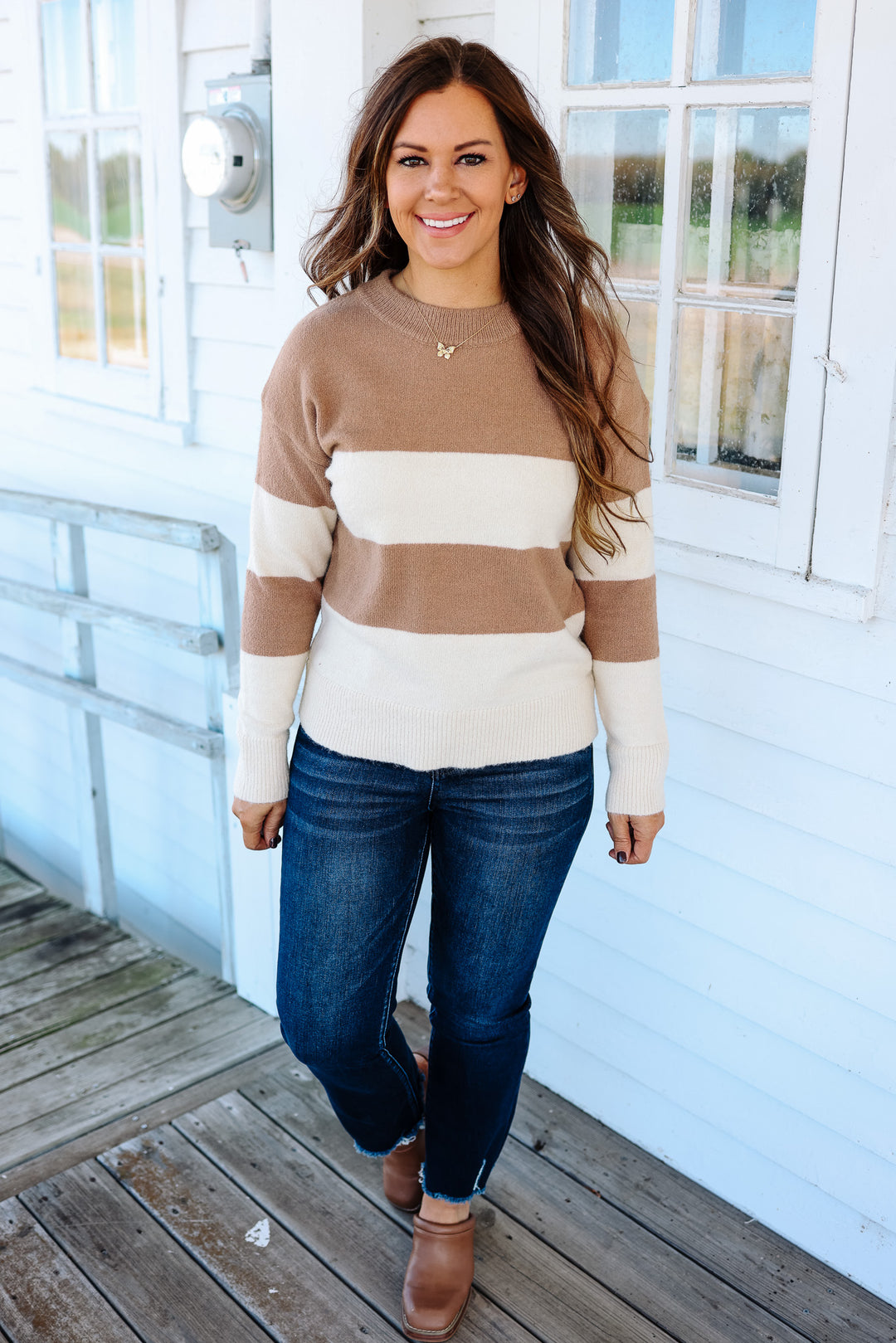 Sienna Striped Pullover Sweater