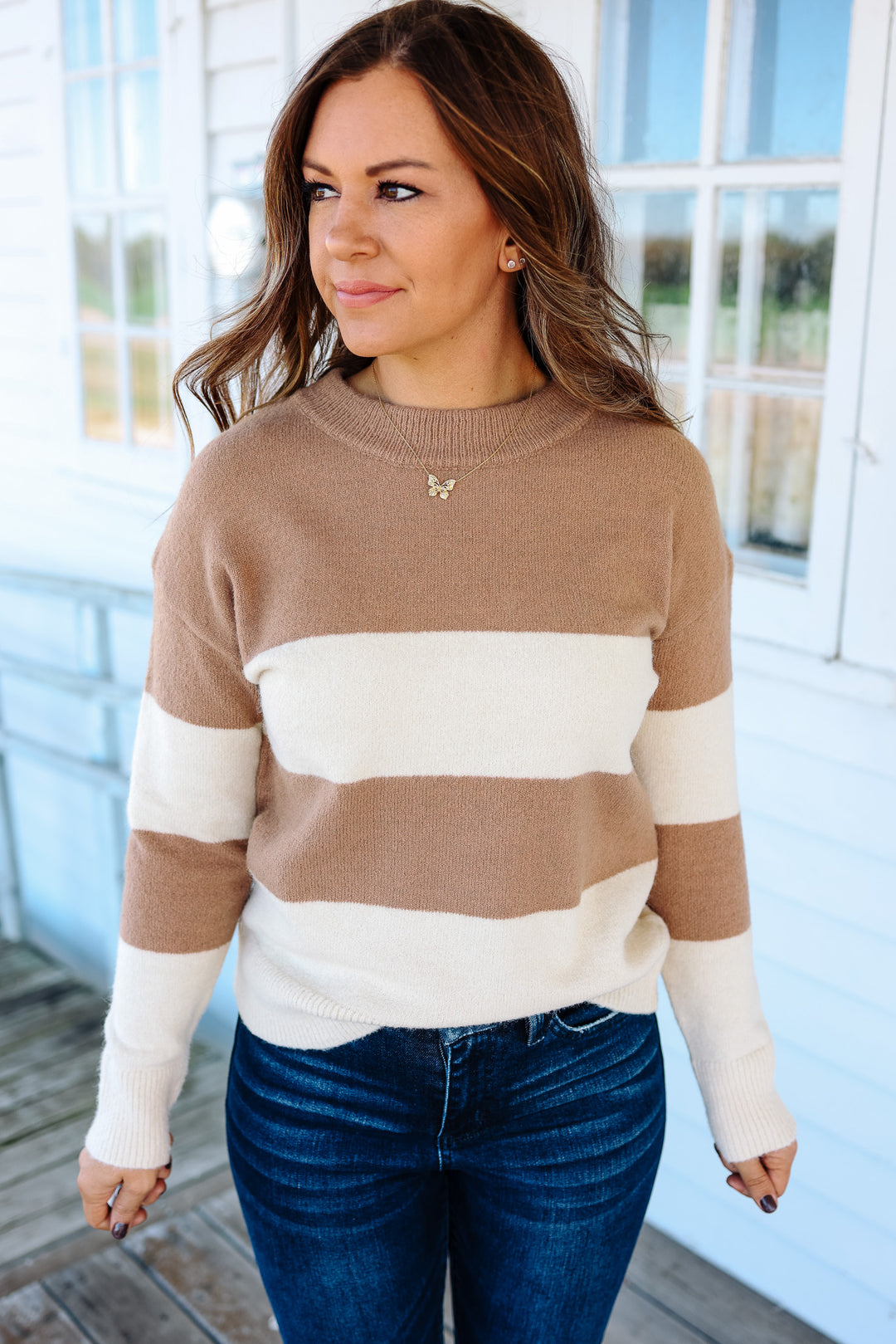 Sienna Striped Pullover Sweater