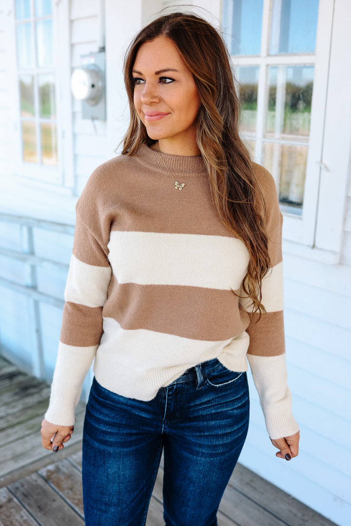 Sienna Striped Pullover Sweater