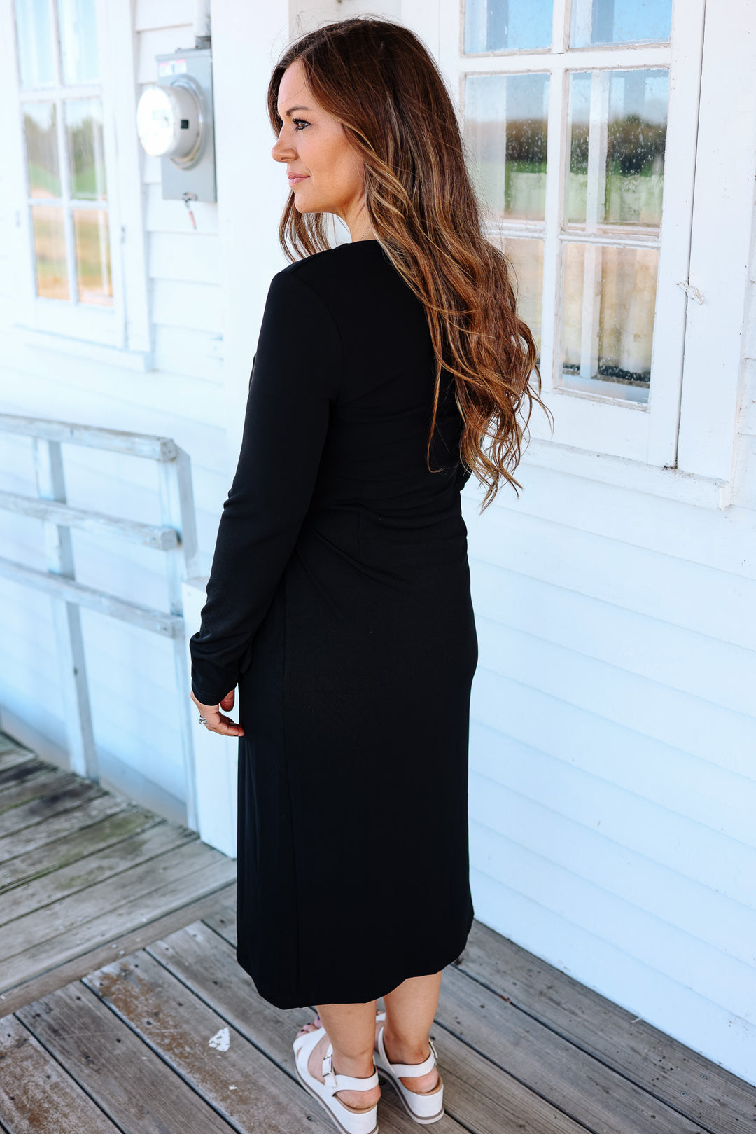 Leah Wrap Midi Dress