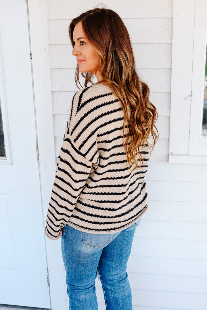 Lumi Striped Boatneck Sweater