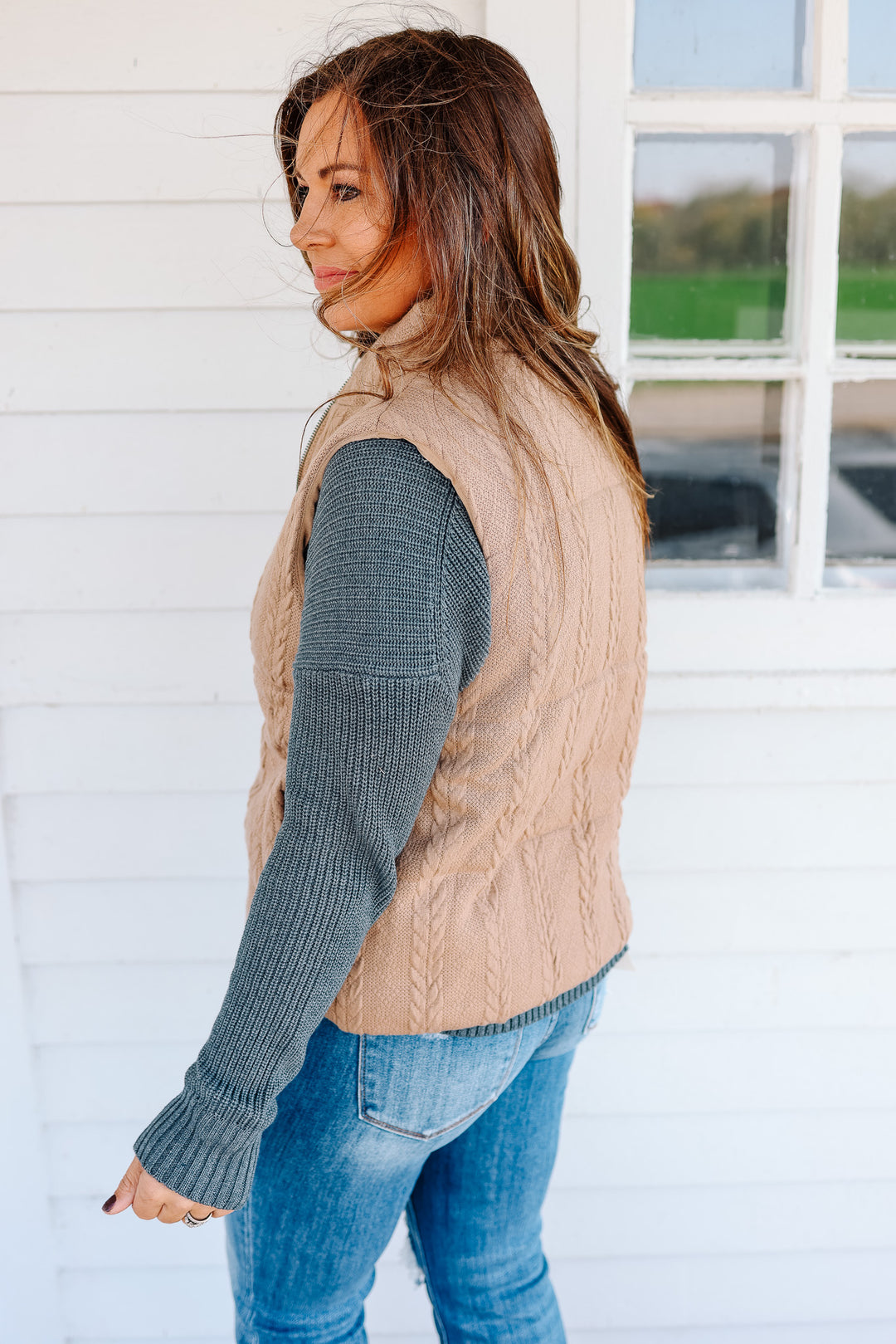 Celeste Knit Zip Up Vest