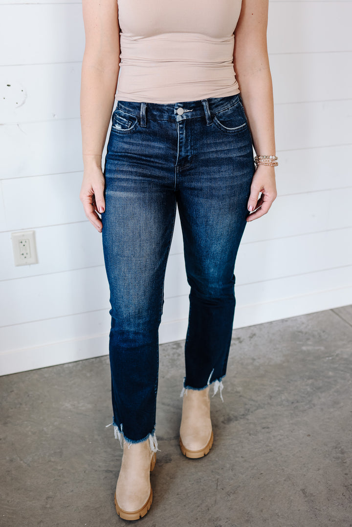 Walker High Rise Kick Flare Jean