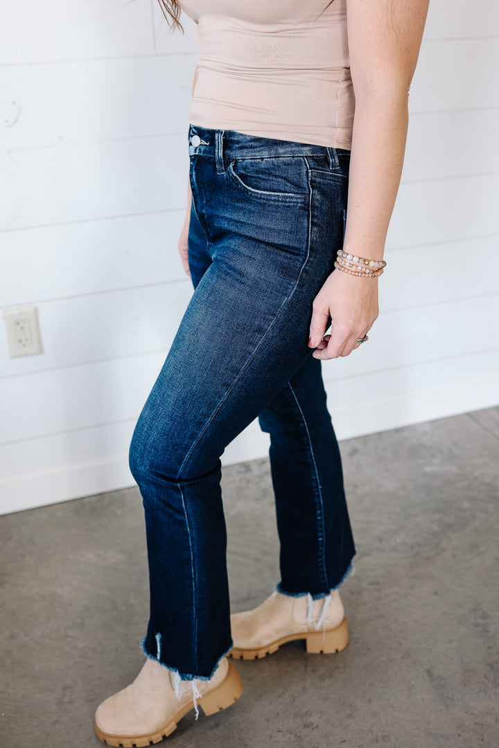 Walker High Rise Kick Flare Jean