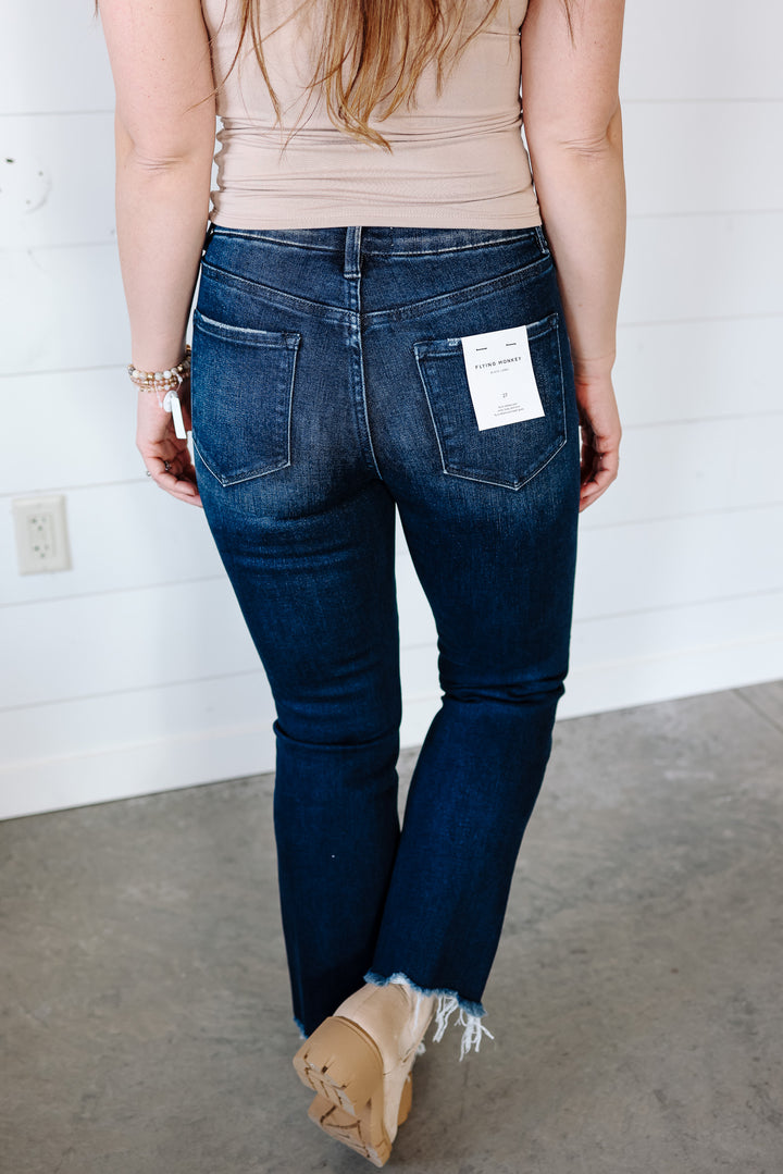 Walker High Rise Kick Flare Jean