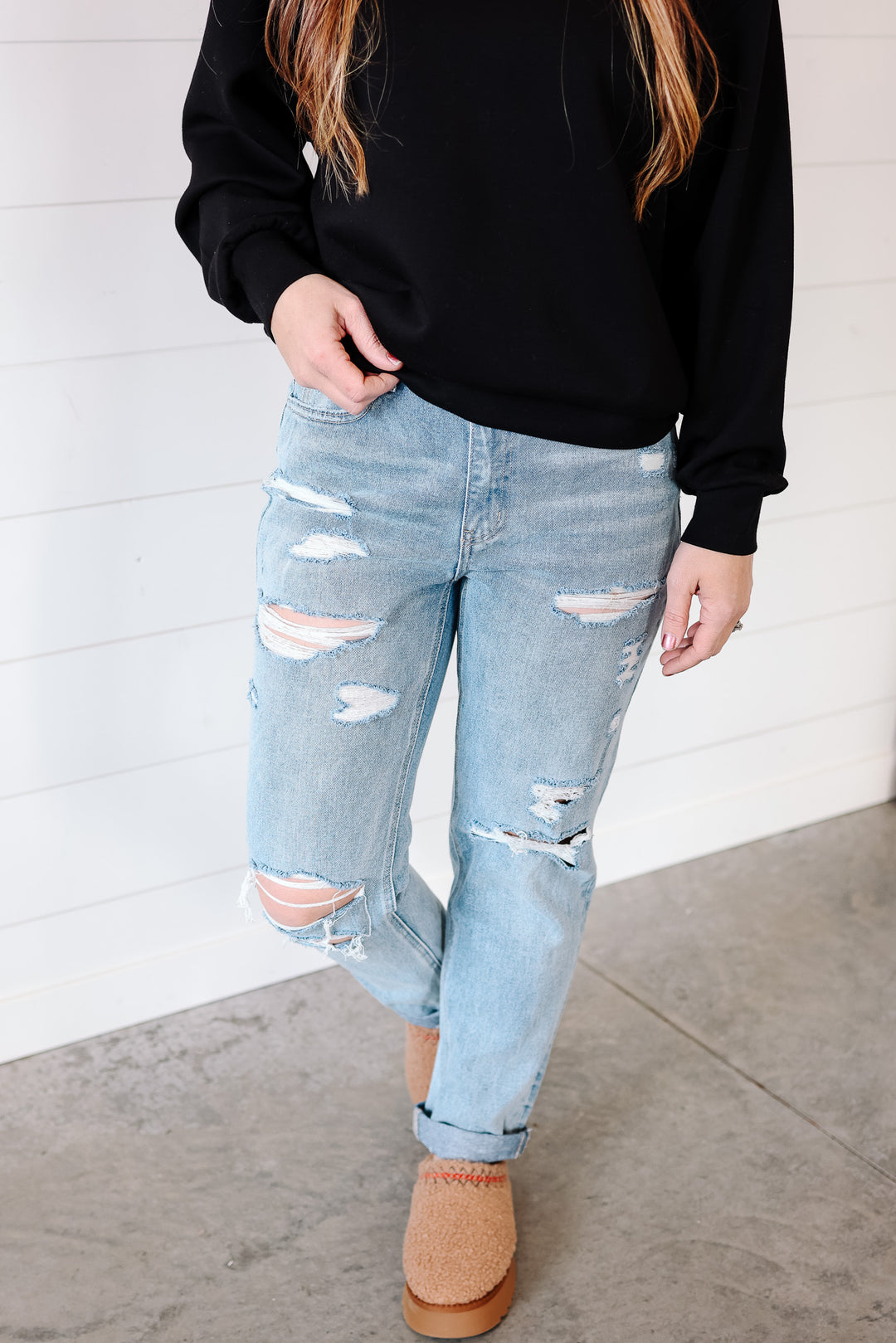 Stetson Distressed Boyfriend Jean