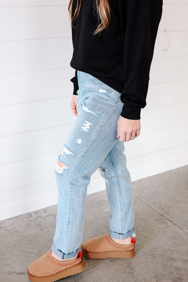 Stetson Distressed Boyfriend Jean