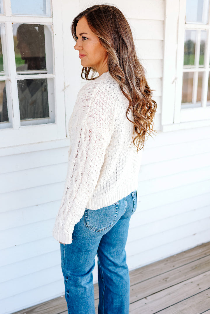 Tia Cable Knit Cardigan