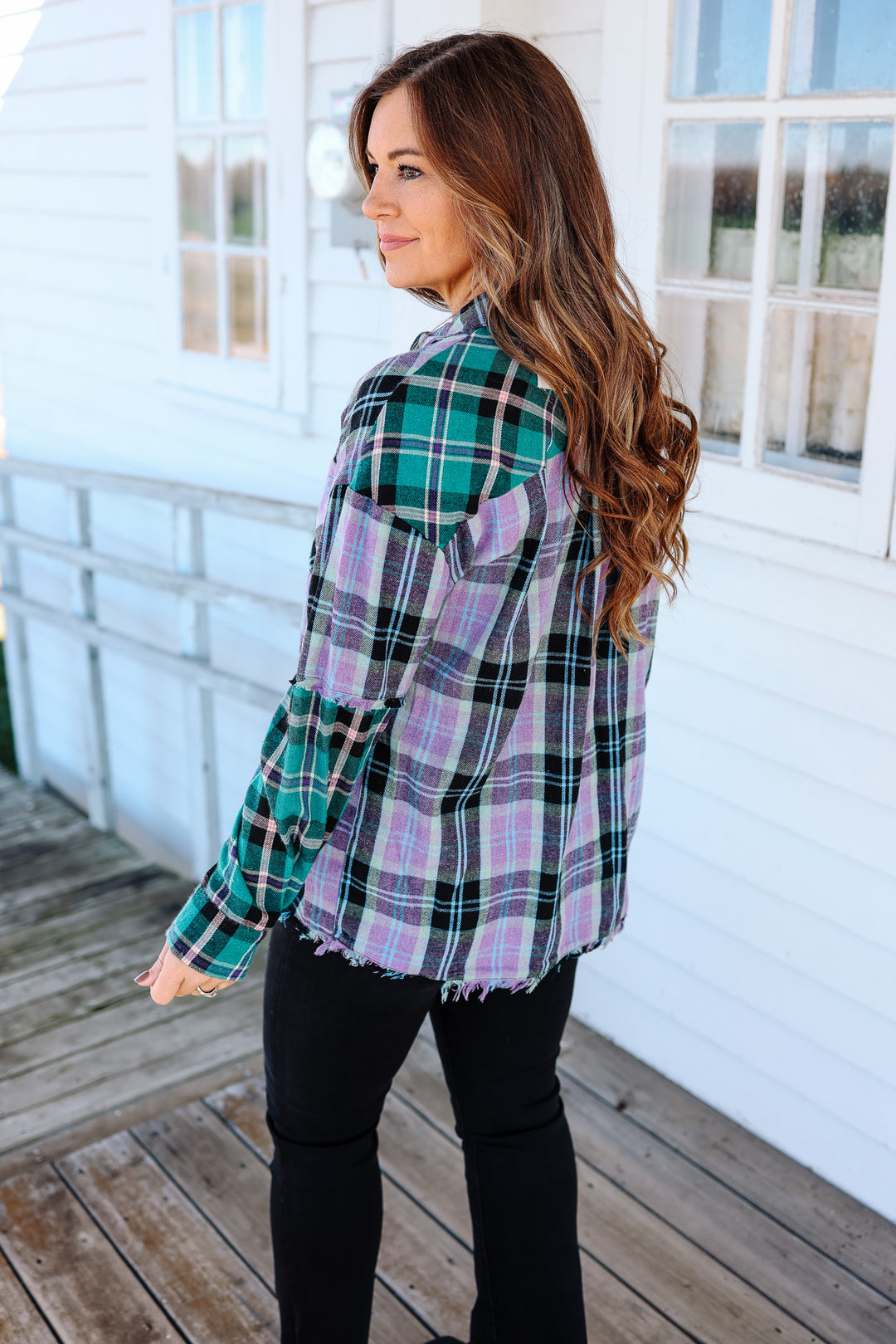 Hudson Mixed Plaid Button Down