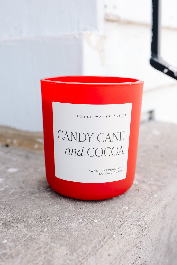 Candy Cane & Cocoa 15 oz Soy Candle