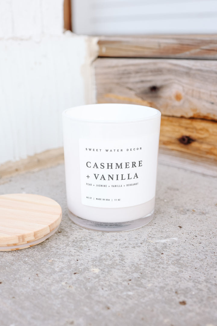 Cashmere and Vanilla 11 oz Soy Candle