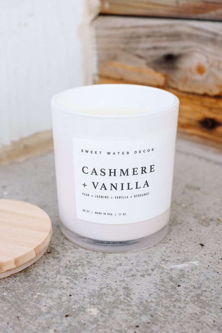 Cashmere and Vanilla 11 oz Soy Candle