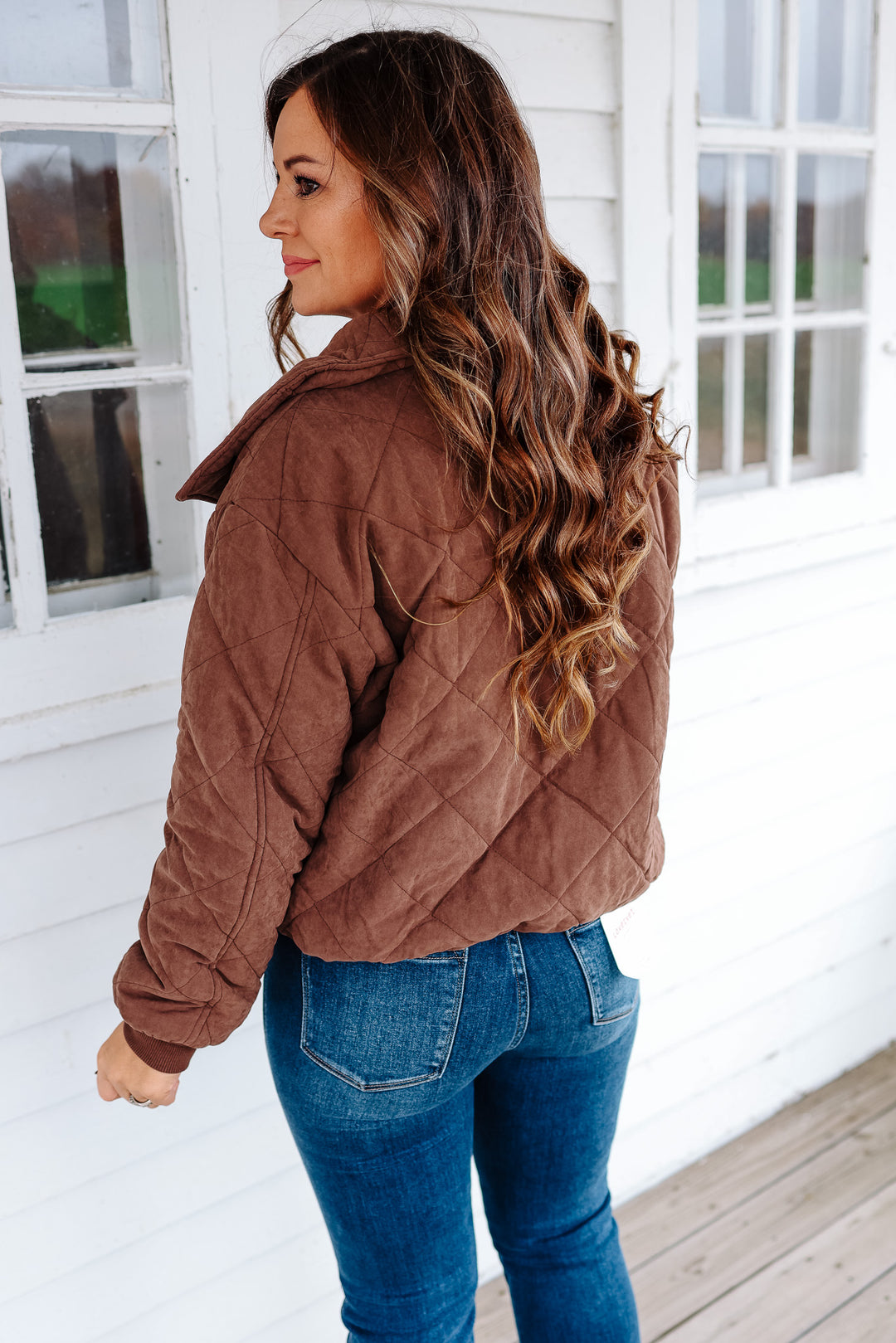 Kate Quilted Jacket - Brown