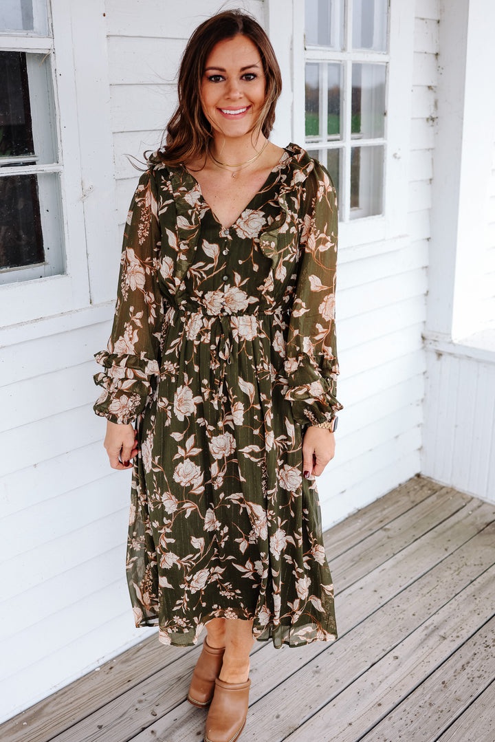 Hazel Long Sleeve Floral Dress