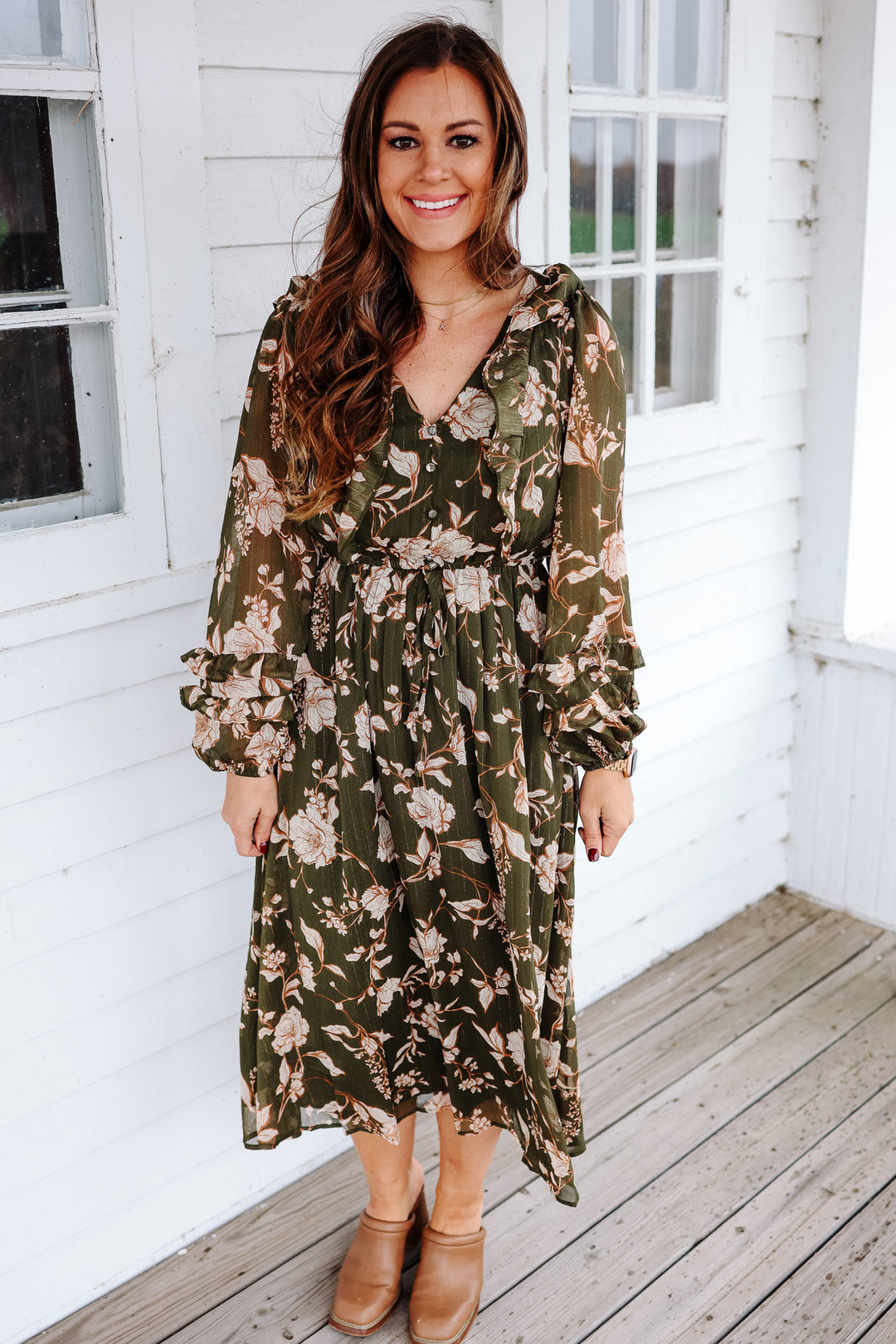 Hazel Long Sleeve Floral Dress