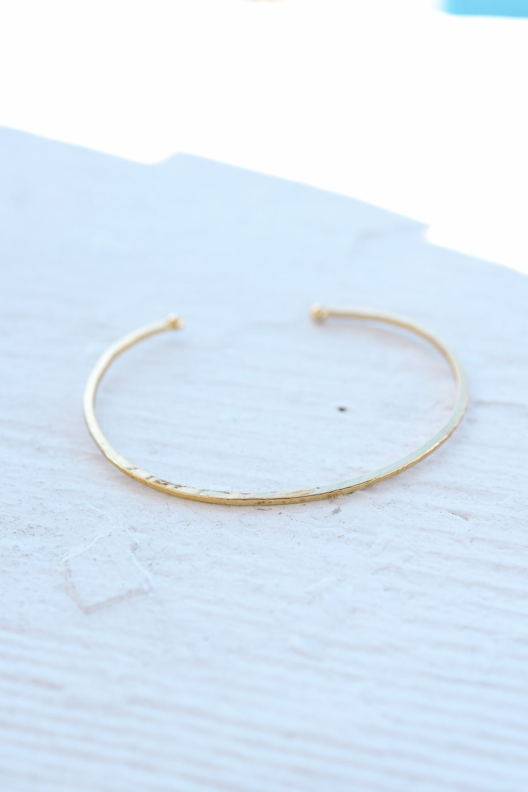 Thin Hammered Bangle