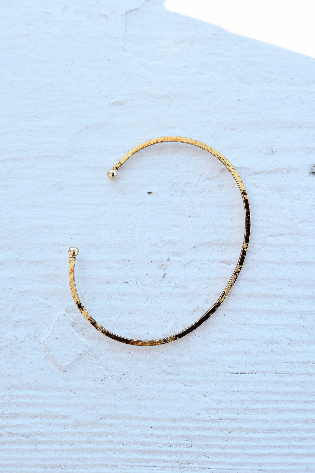 Thin Hammered Bangle