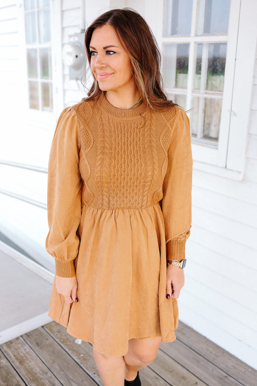 Paige Long Sleeve Sweater Dress