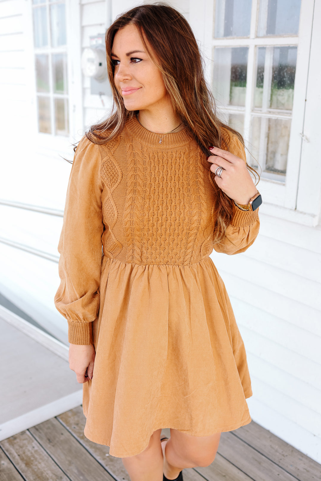 Paige Long Sleeve Sweater Dress