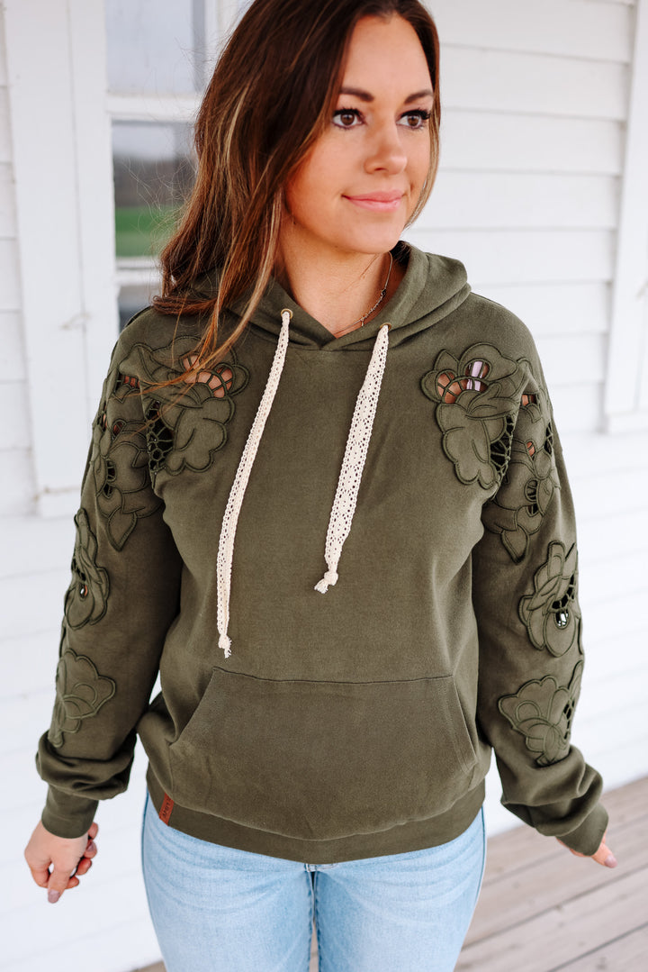 University Hoodie - Love Story Olive