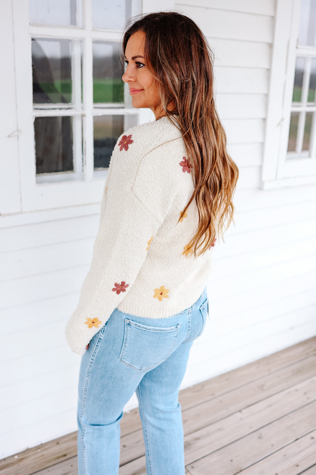 Cassie Floral Embroidered Cardigan