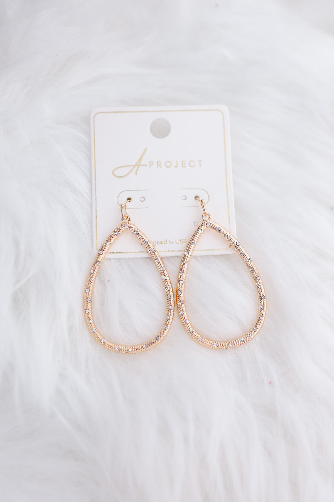 June Dangle Hook Earrings - Gold