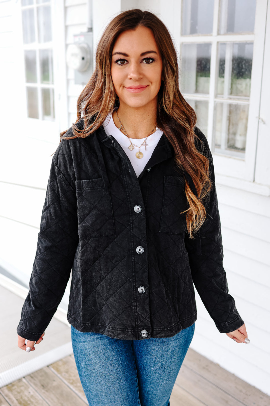 Hayden Quilted Hooded Jacket