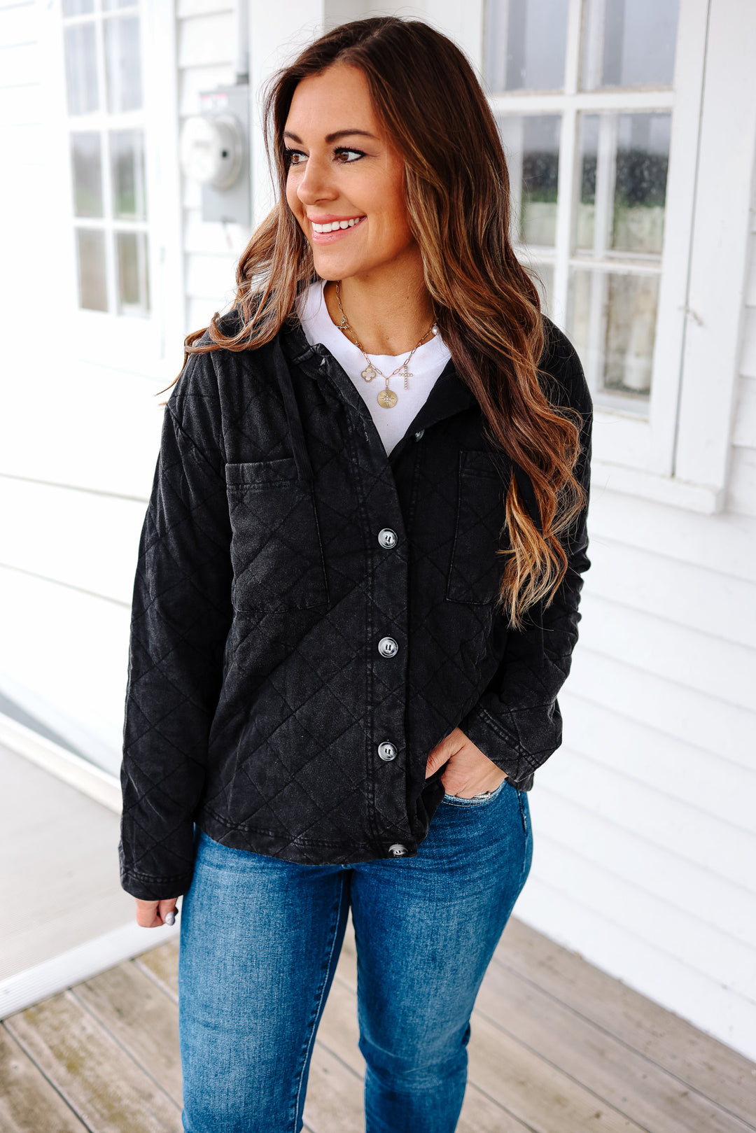 Hayden Quilted Hooded Jacket