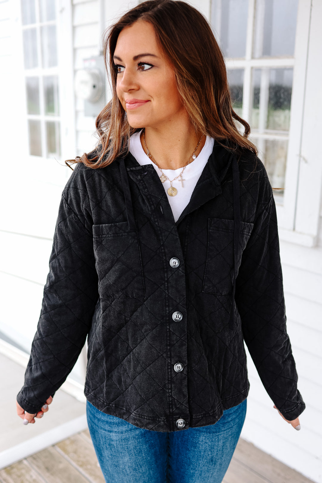 Hayden Quilted Hooded Jacket