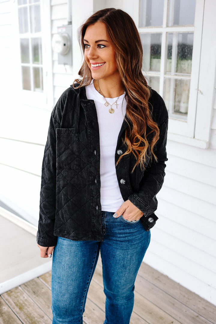 Hayden Quilted Hooded Jacket