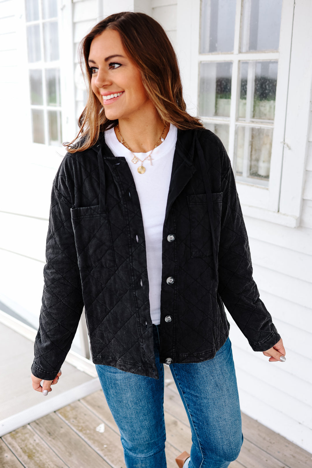 Hayden Quilted Hooded Jacket