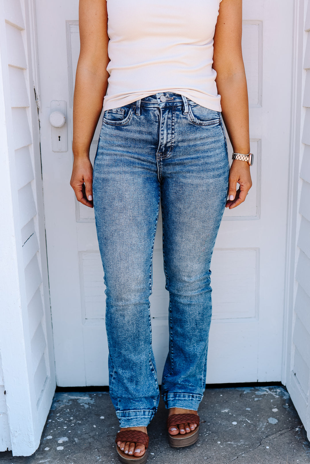 LOVERVET: Roxy High Rise Bootcut Jeans