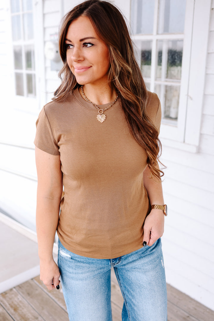 Maisie Tee - Dark Taupe