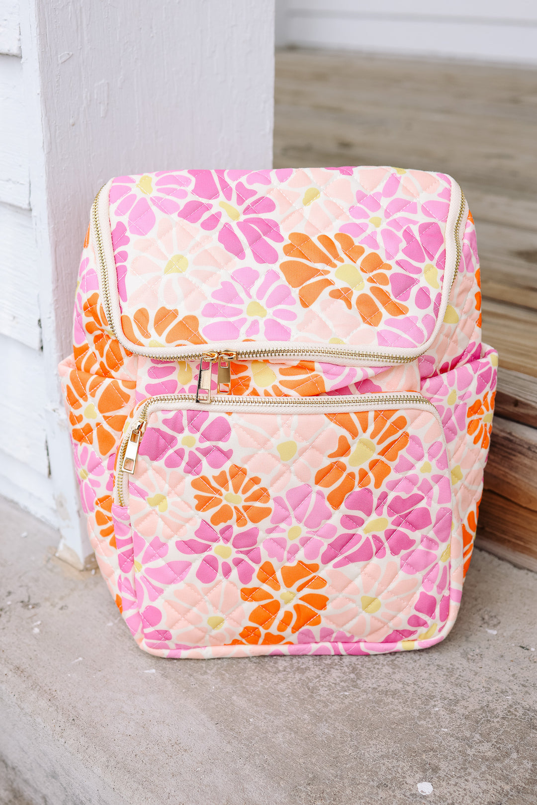 Flower Pattern Quilted Bags