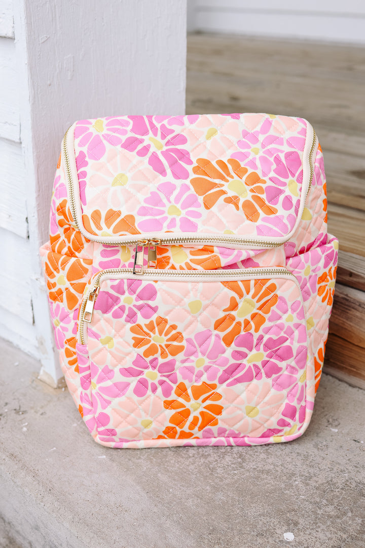 Flower Pattern Quilted Bags