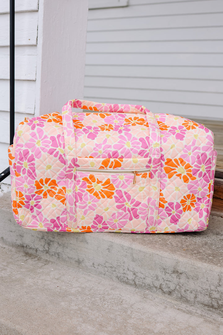 Flower Pattern Quilted Bags