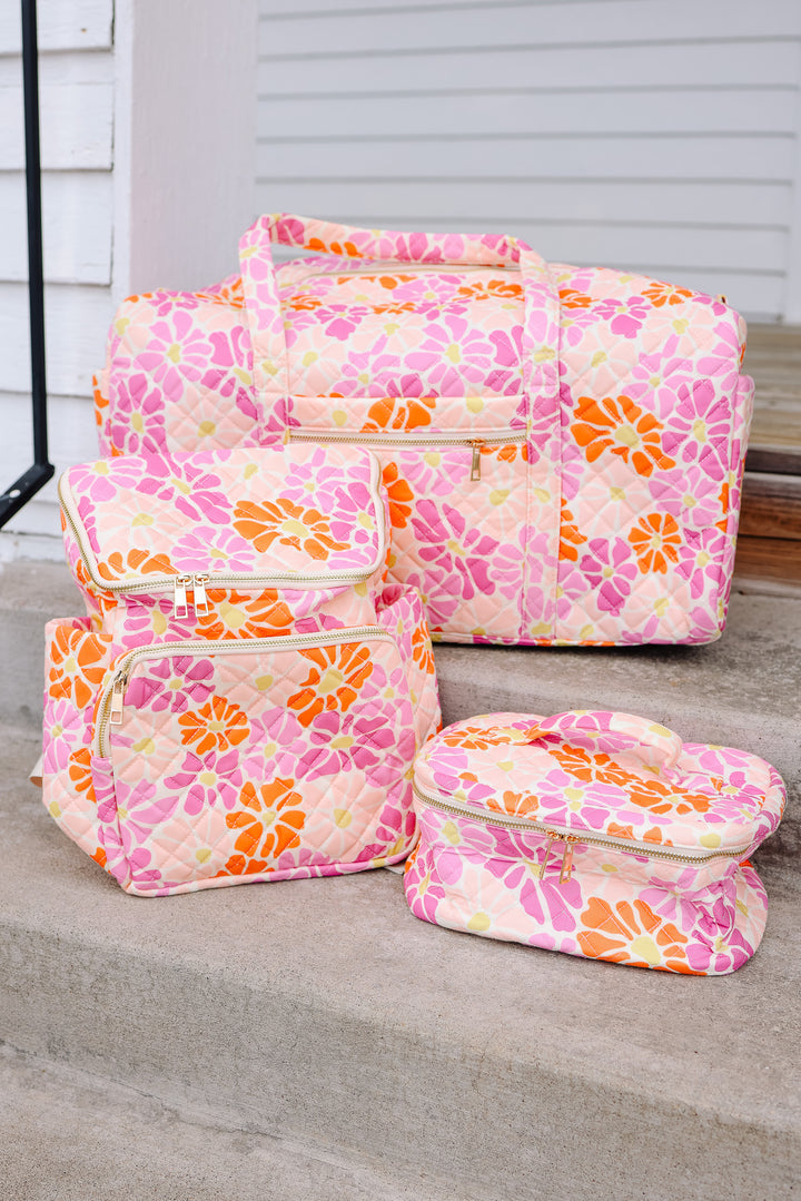 Flower Pattern Quilted Bags