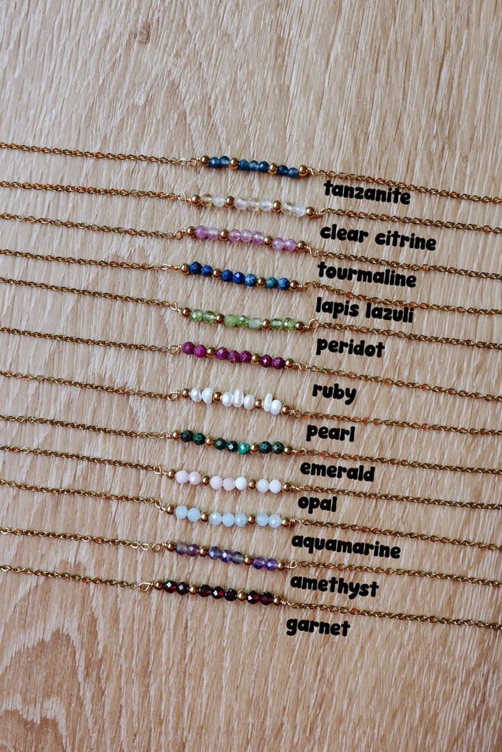 Birthstone Beaded Bracelet Strands