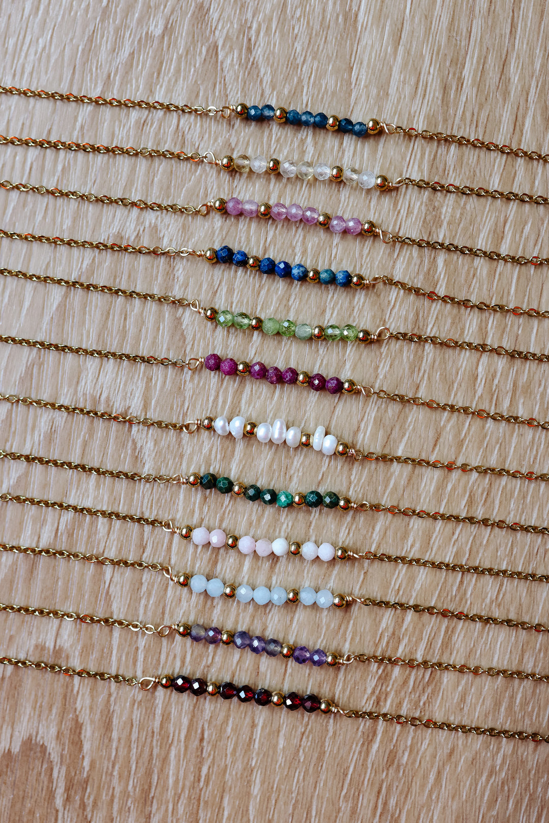 Birthstone Beaded Bracelet Strands