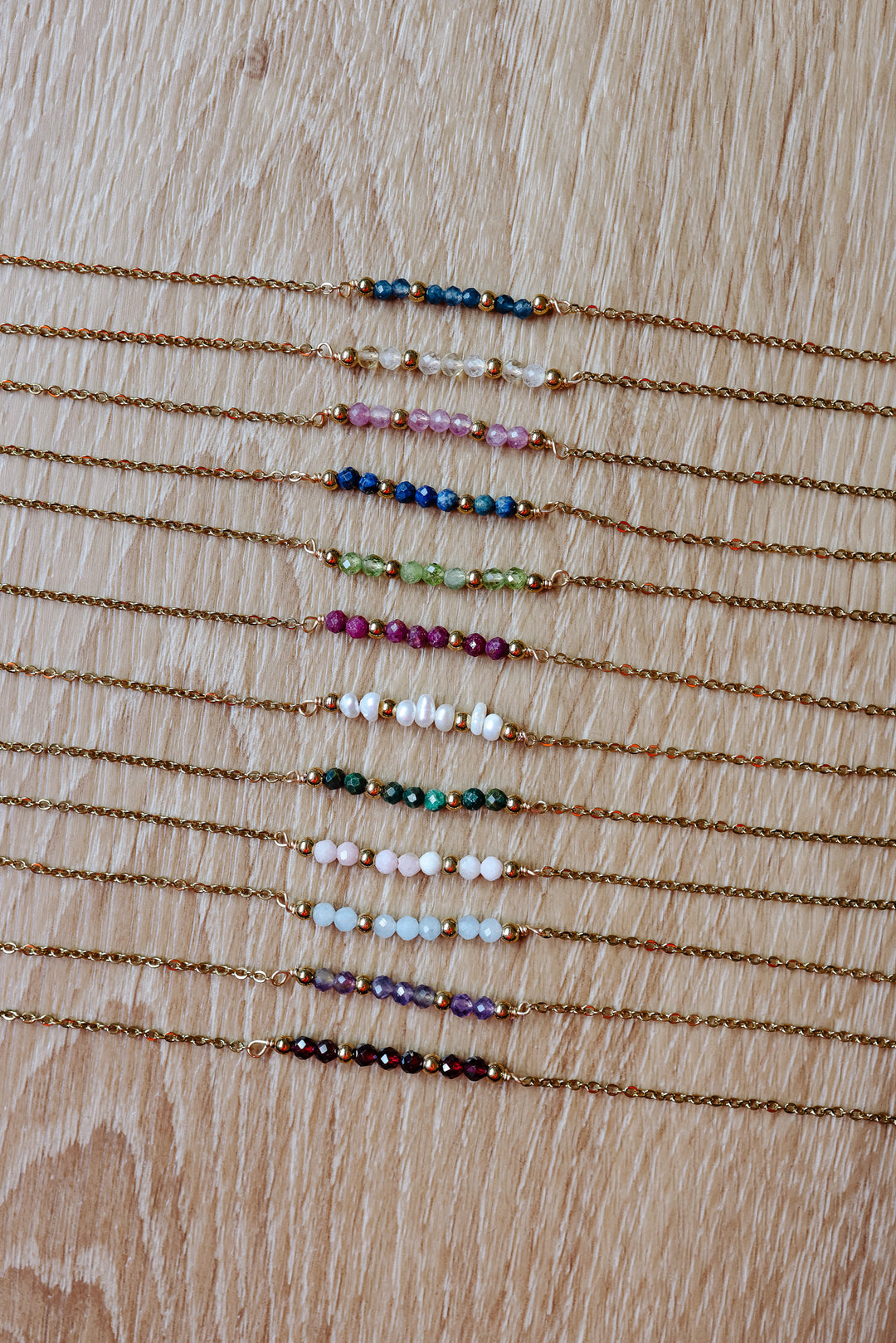 Birthstone Beaded Bracelet Strands