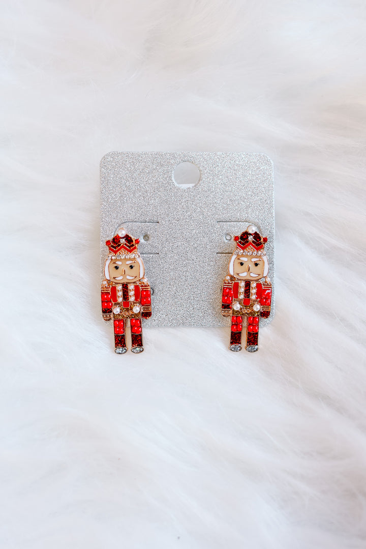 Nutcracker Earrings - Red