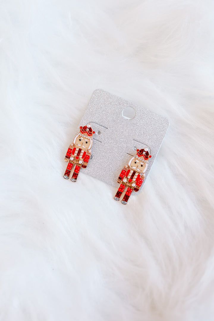 Nutcracker Earrings - Red