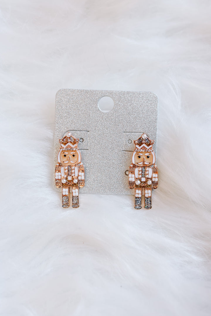 Nutcracker Earrings - White