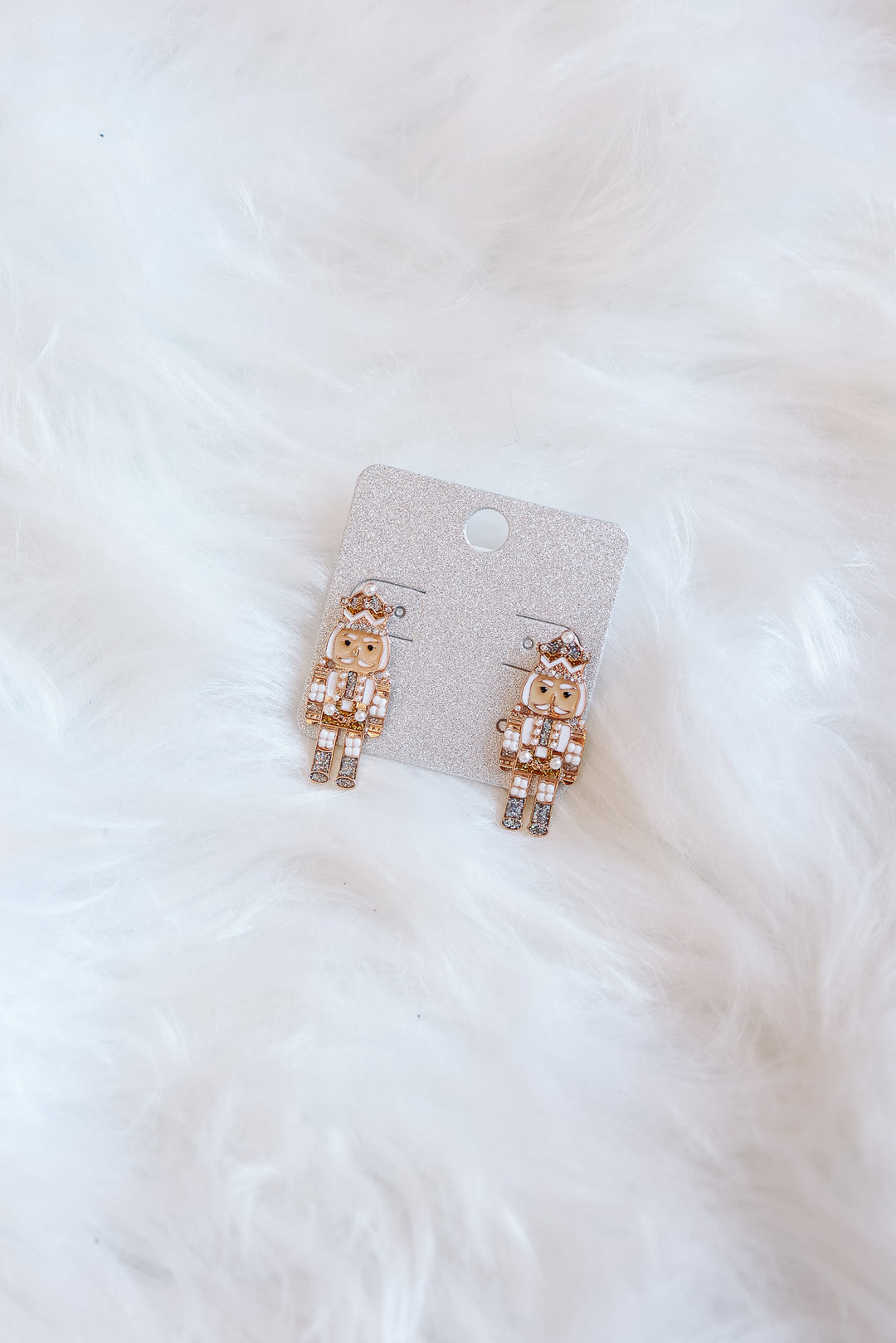 Nutcracker Earrings - White