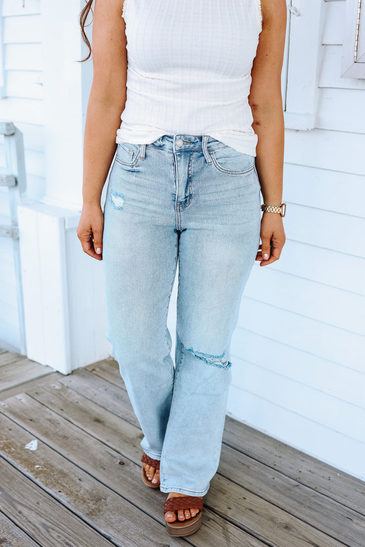 VERVET: Owen Vintage High Rise Flair Jean