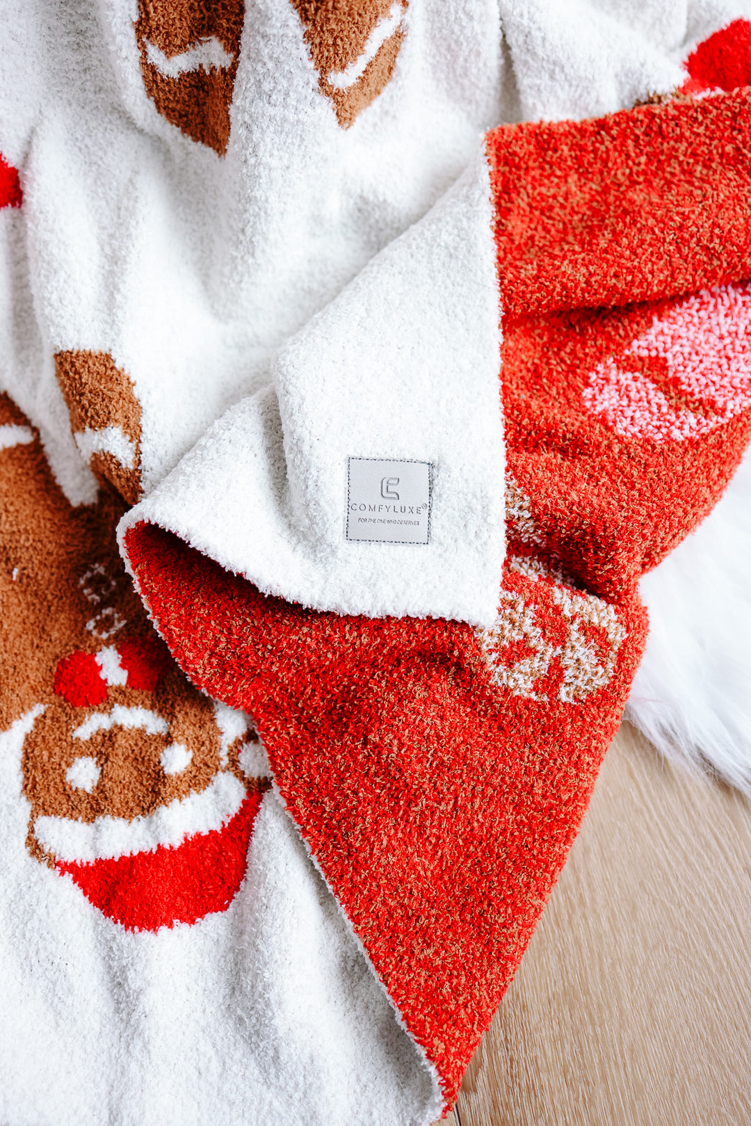 Gingerbread Man Comfy Luxe Blanket