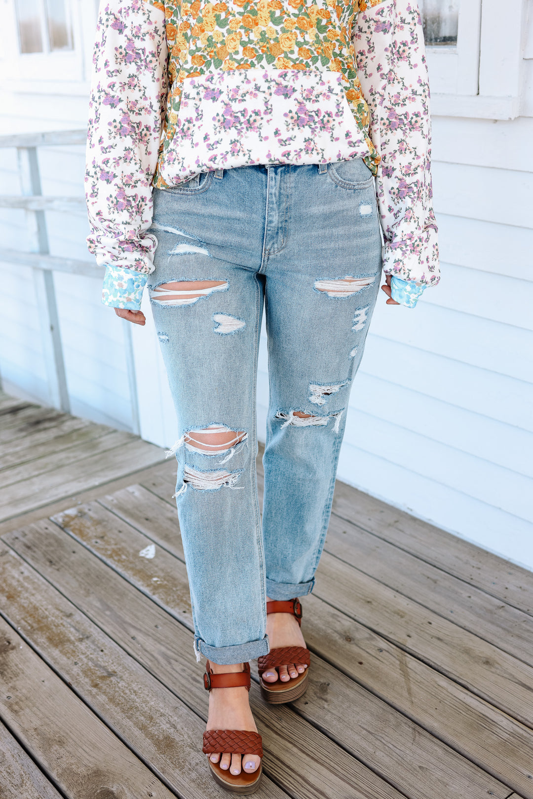 Stetson Distressed Boyfriend Jean