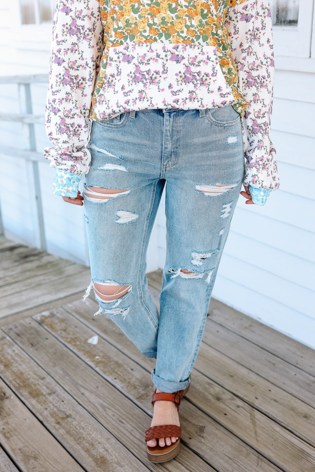 Stetson Distressed Boyfriend Jean