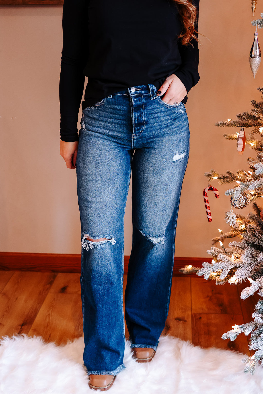 KANCAN: Ember High Rise 90's Flare Jeans